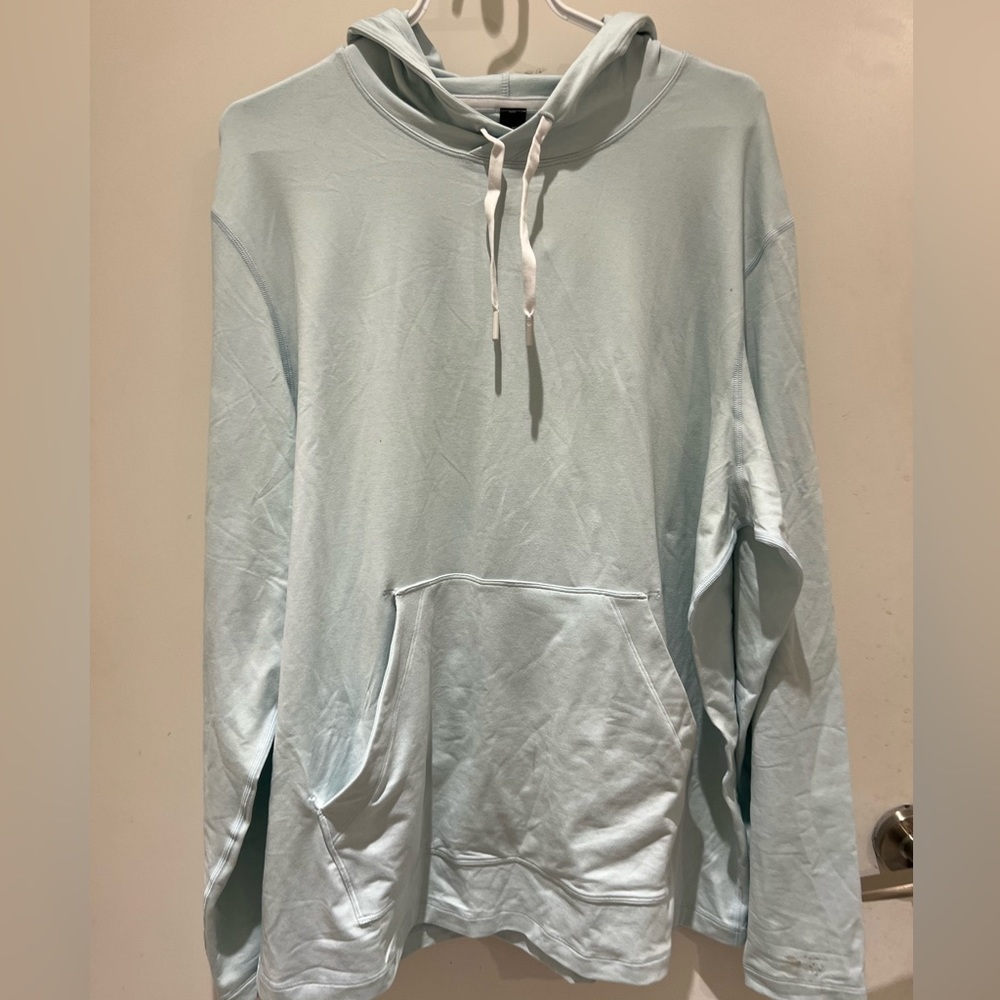 ⭐️Lululemon Soft Jersey Pullover Hoodie Heathered Sheer Blue Size XL⭐️